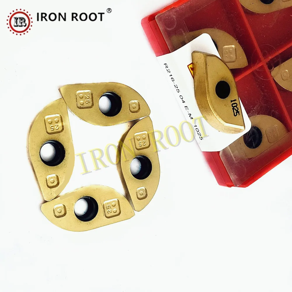 IRON ROOT R216-2504E-M 1025 CNC Milling Machining Carbide Milling Insert For Steel Stainless Steel