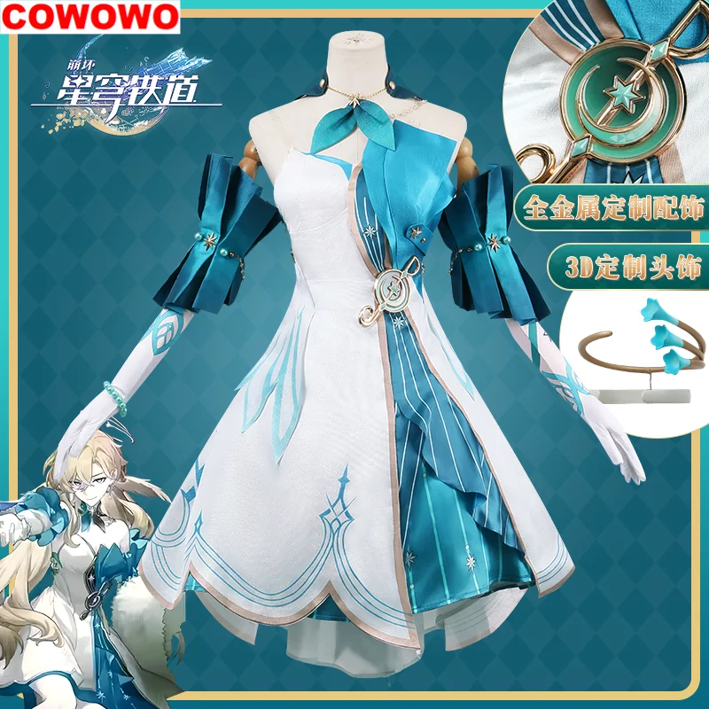 

COWOWO Honkai: Star Rail Robin Women Dress Cosplay Costume Cos Game Anime Party Uniform Hallowen Play Role Clothes Clothing