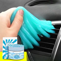 1/2pcs Car Cleaning Gel Reusable Keyboard Cleaner Gel Automobile Air Vent Dust Removal Gel Multiuse Dirt Cleaner Slime Auto