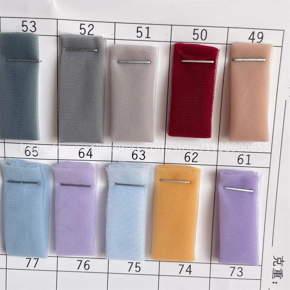 Tüll-Netzstoff für Hochzeitskleid- und Rockdekoration, Moskitonetztuch, Schweizer Verschlüsselung Schweiz, 67 Farben, RS4135 – Detail 4