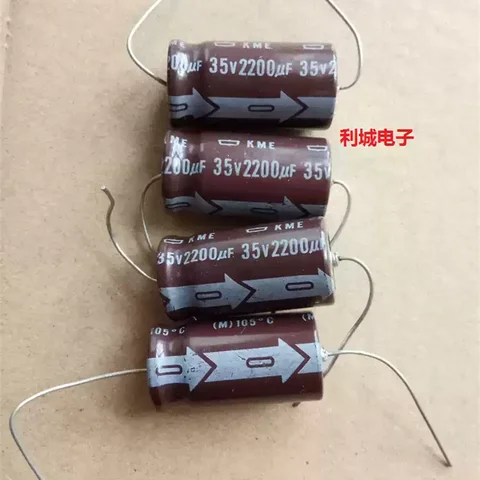 4pcs 35V 2200UF NCC Nippon 16X30 KME Horizontal Axial Electrolytic Capacitor 100% new