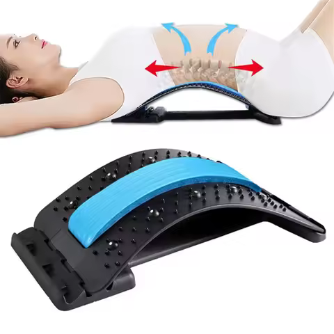 Back Cushion Massage Strecher Relax Waist Massager Spine Relief Traction Pain Deck Relaxing Trainer Stretcher For Scratcher Tool