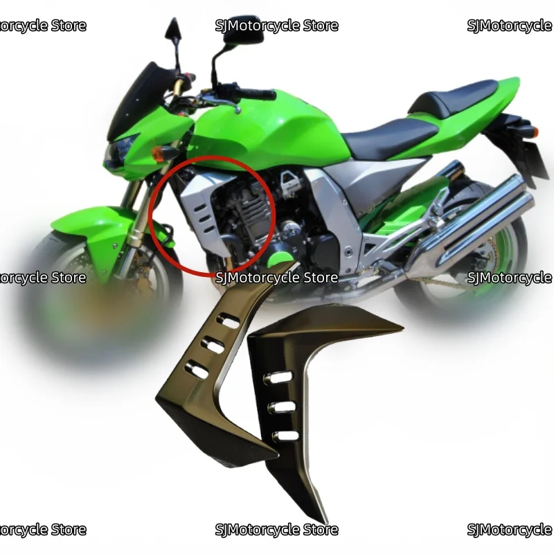 

Matte black Radiator Cover Side Panel Fairing Fit For Kawasaki Z1000 Z 1000 2003 2004 2005 2006 Motorcycle Accessories