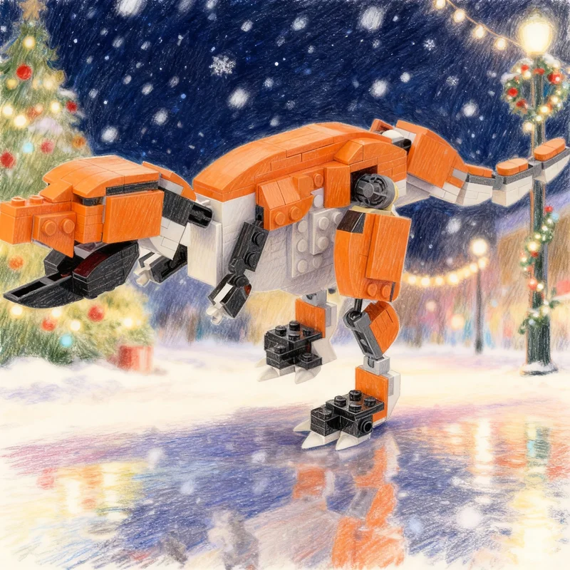 

286pcs MOC Creator 3 1 T Rex Free Edition Model Building Blocks Architecture Creative Idea Brick Christmas Gifts Toy Education