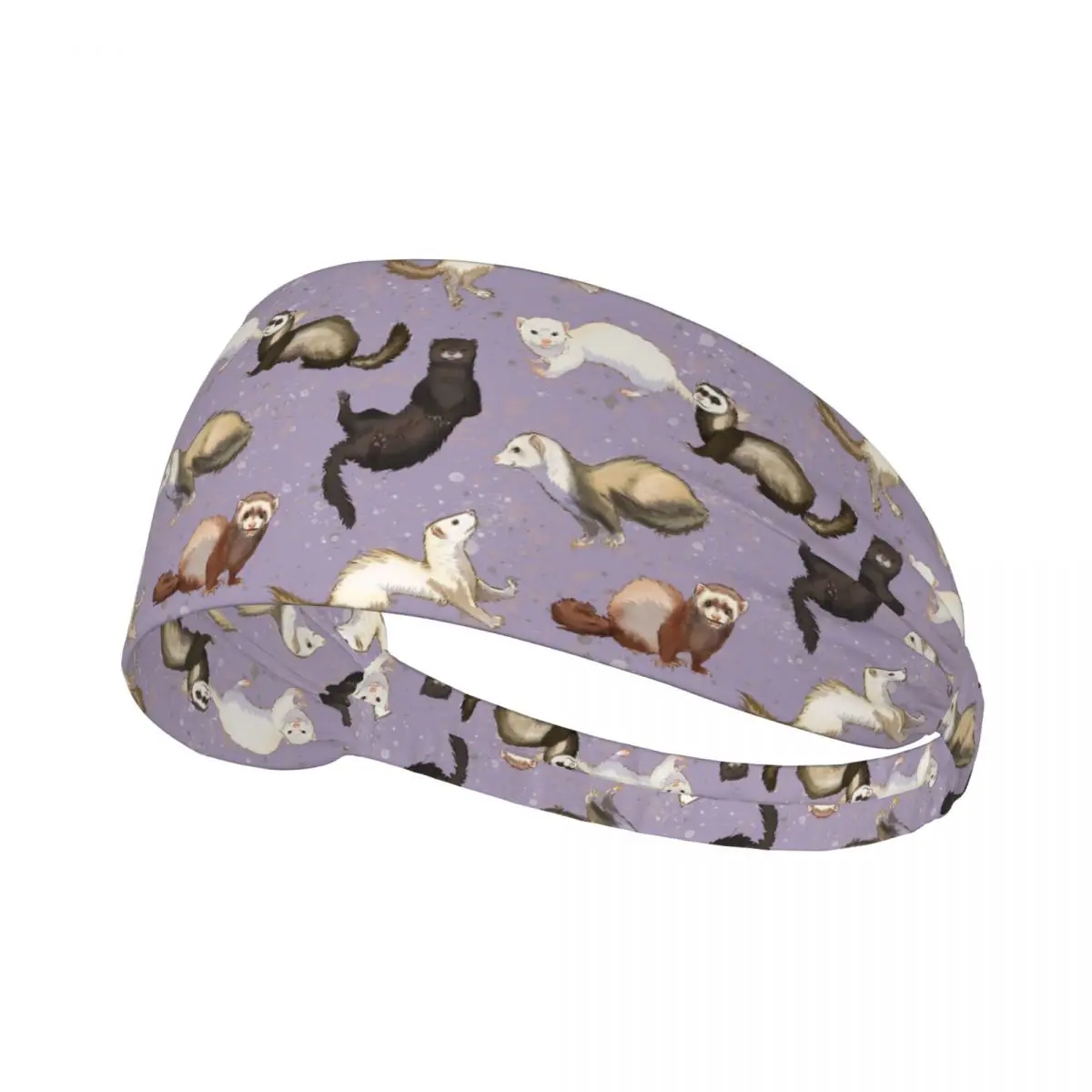 

Playful Ferrets Men Women Headband Quick Drying Sports Sweatband for Gym Yoga Running