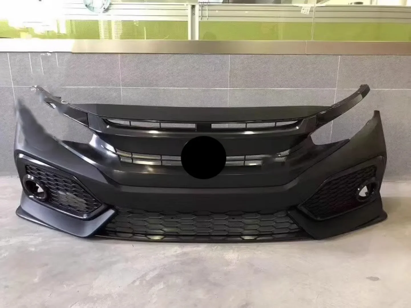 Front Rear Bumper grill mask radiator grille for Honda civic 10th SI surround carbon fiber front lip body kit Car Accessories