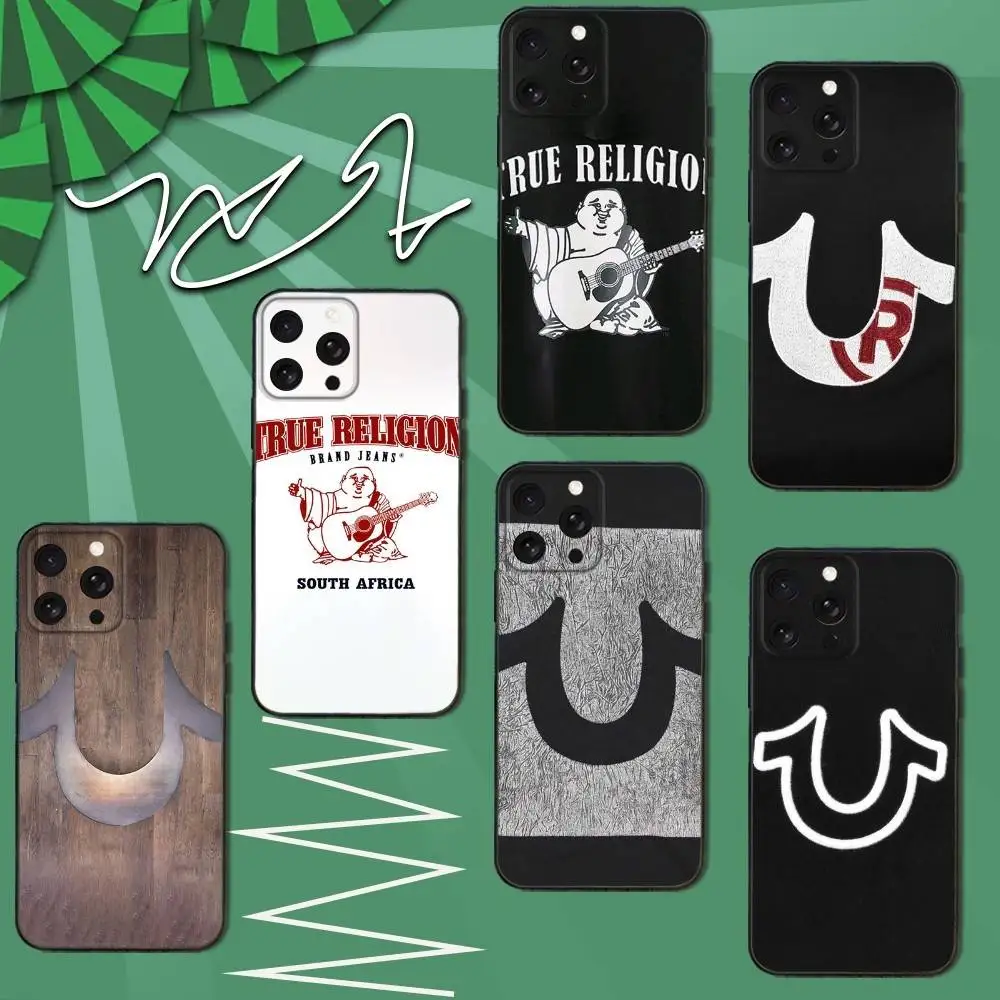 

Brand T-True R-Religion Phone Case For iPhone 16e,16,15,14,13,12,11,Pro,X,XS,Max,XR,Plus,Mini Soft Black Cover