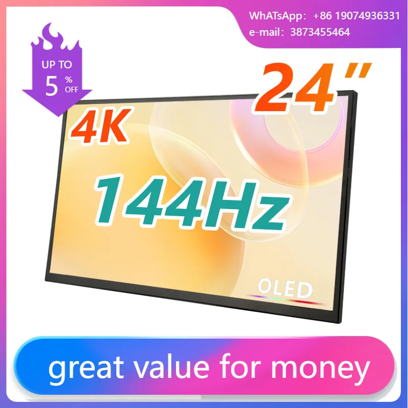 15.6 16 18.4 21.5 Inch Gaming Portable Monitor Touch Screen OLED 2K 4K 144Hz IPS For Laptop