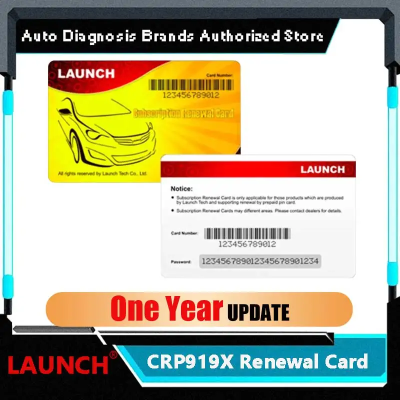 LAUNCH CRP919X All Software Update Service Supported Diagnosis Services 1 Year For All Cars Renewal Update Subscription