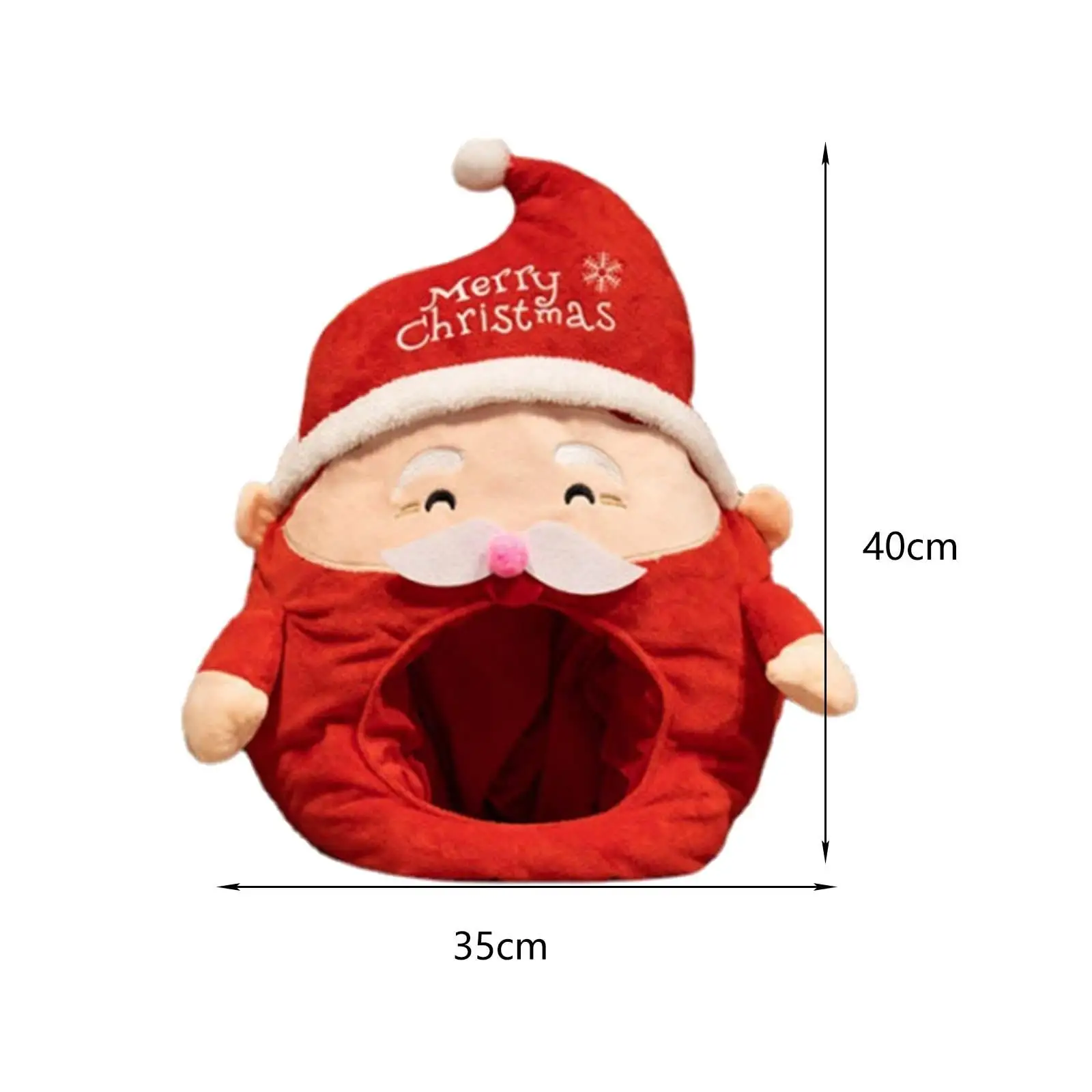Chapéu engraçado de Papai Noel para adultos e crianças, lavável à mão, cosplay, dramatização, chapéu de férias, multi, tamanho