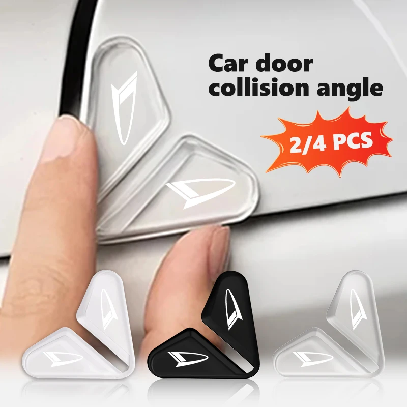 For Daihatsu 2/4pcs Car Door Corner Anti-collision Covers Anti-Scratch Stickers Door Protection Cover Move Terios YRV Terios