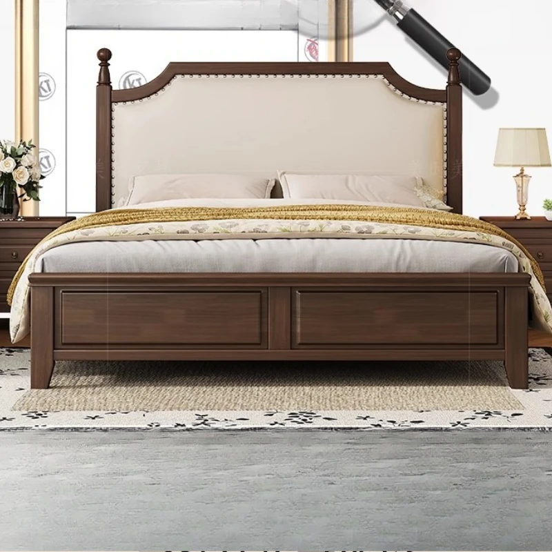 

Светлые роскошные кровати принцессы, минималистичные удобные модные простые дизайнерские кровати, европейская мебель принцессы Cama Casal для дома