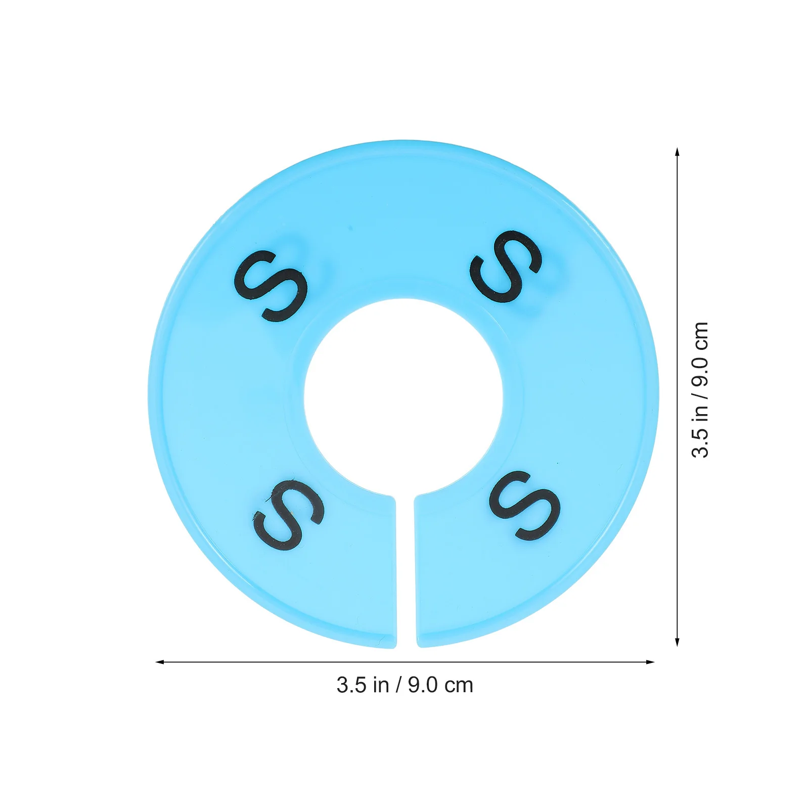 60 قطعة فواصل حجم الملابس البلاستيكية الملابس المنظمون فواصل خزانة مستديرة للمنزل التجزئة استخدام خزانة أدوات التخزين