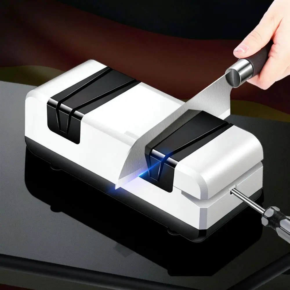 For AKL 4 In 1 Electric Sharpener Kitchen Automatic Blade Grinder Professional Home Portable Cutter Maintenance