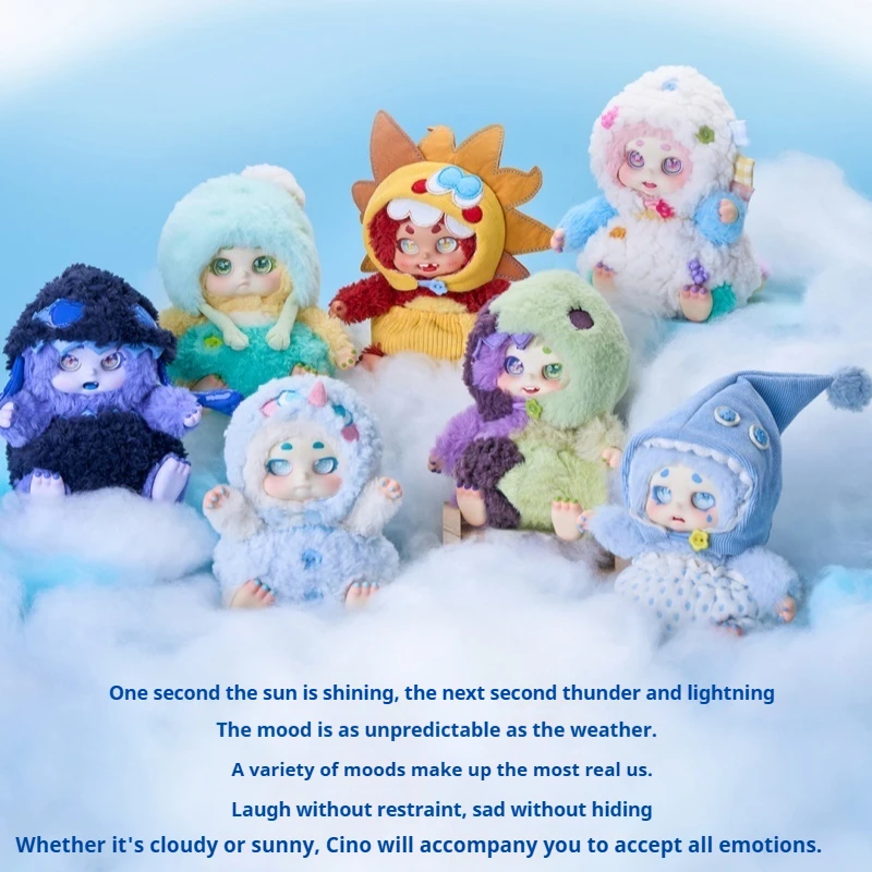 

Sweet Cino Mood Surprise Blind Box Plush Vinyl Kawaii Figure Set Unpredictable Expressions Collectible Toy Kids Special Gift