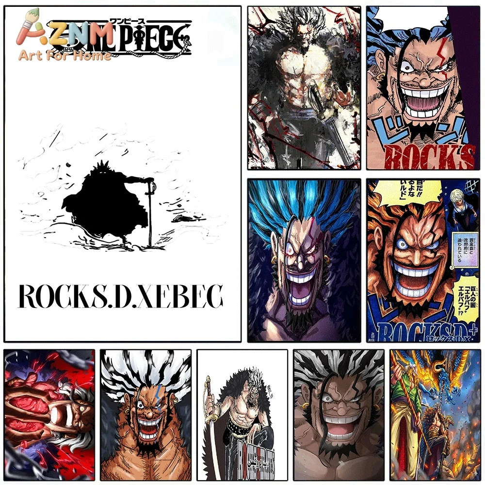 One Piece Anime Canvas Wall Art No Frame Rocks D Xebec Pirate Manga Print Painting Bedroom Living Room Home Wall Decor Poster