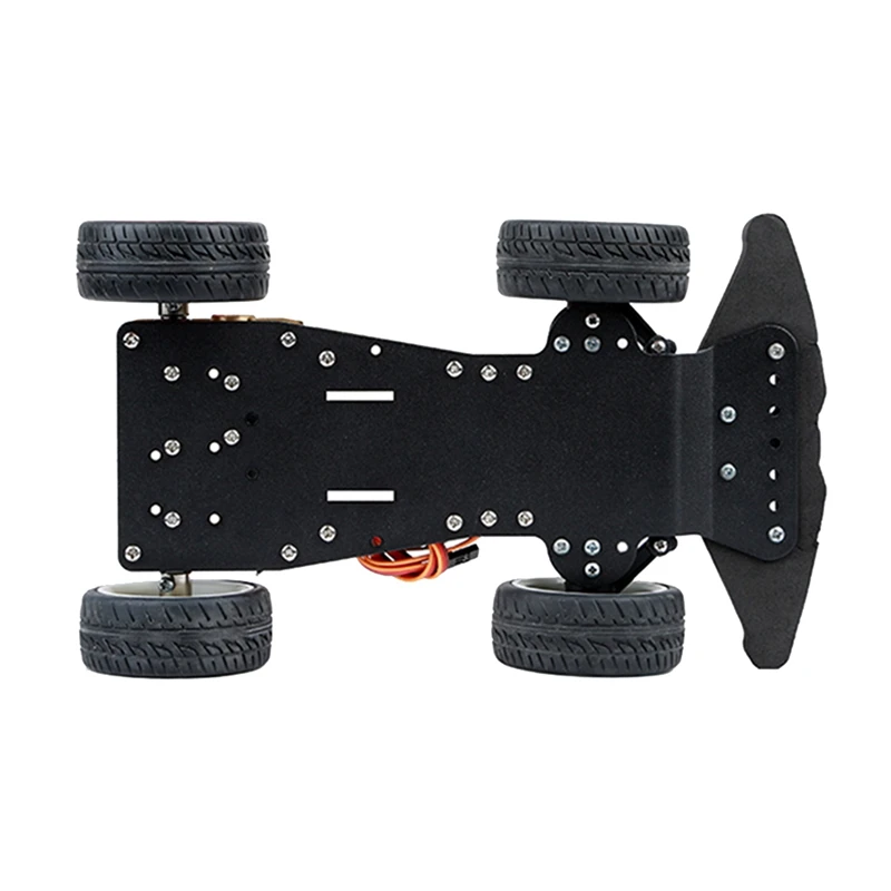 4-Rad DIY Servo Roboter Auto 4WD Chassis Smart Auto Zubehör für Arduino Auto Plattform mit Metall Servo Lager Kit Getriebe Steuerung