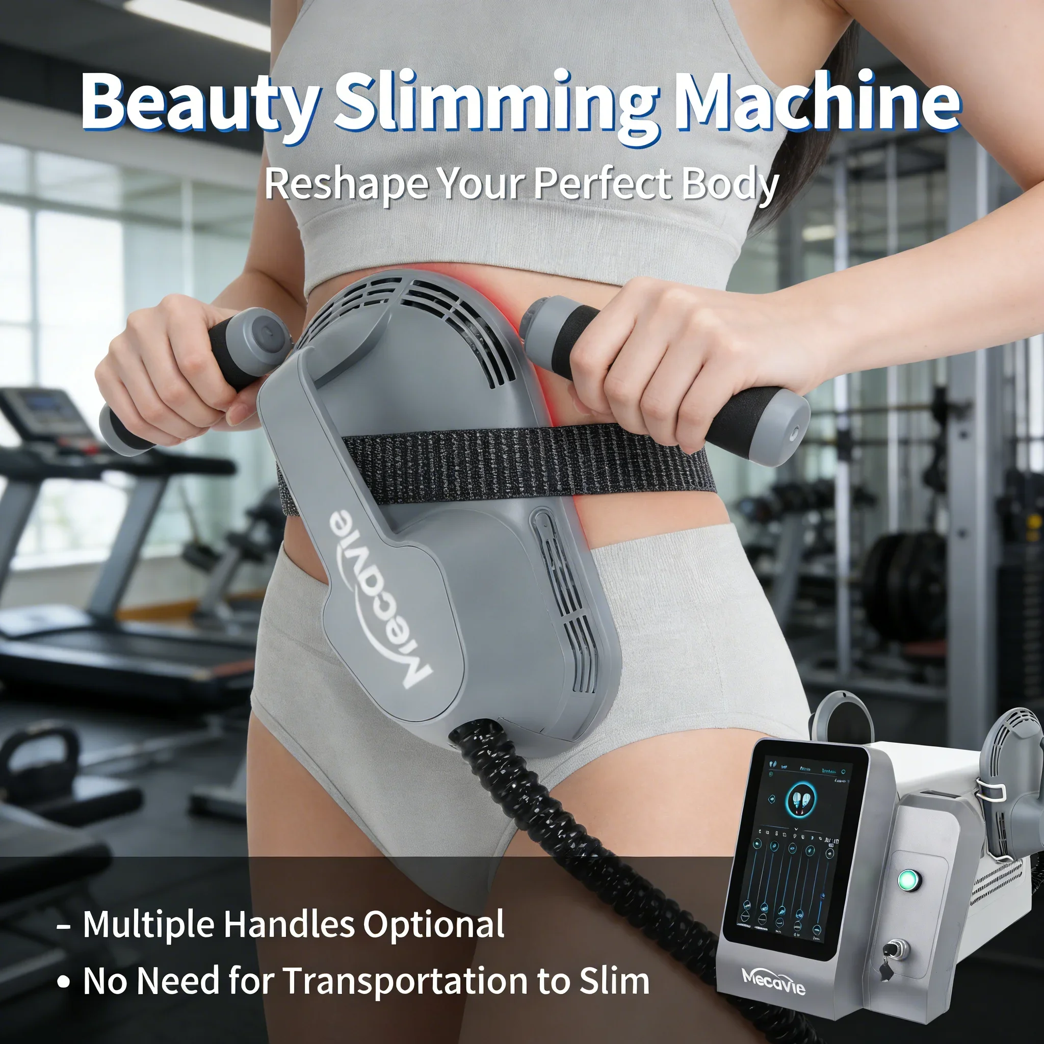 

Mecavie 2026 Профессиональный аппарат для коррекции фигуры, обновленный, 6500 Вт, 200 Гц, тренажер для мышц живота для похудения и коррекции фигуры