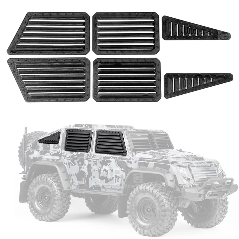 Tactical Edition Defensive Front Window Armor for 1/10 RC Crawler Car Traxxas TRX4 TACTICAL UNIT Diy Parts