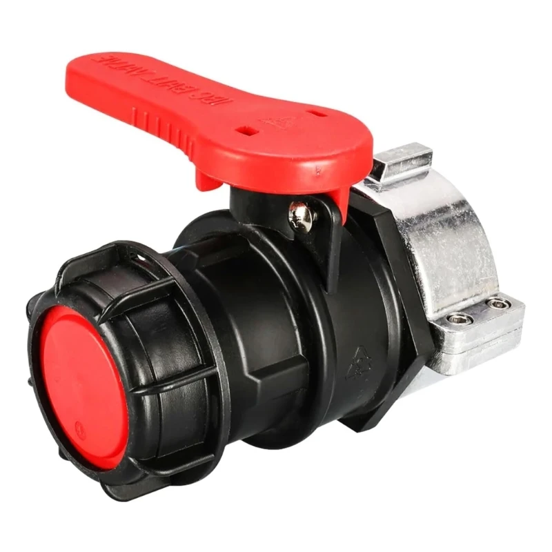 F68D Heavy Duty 75mm Ball Valves with Aluminum Connector with Ergonomic Handle for IBC Tanks Rain Barrels Water Containers