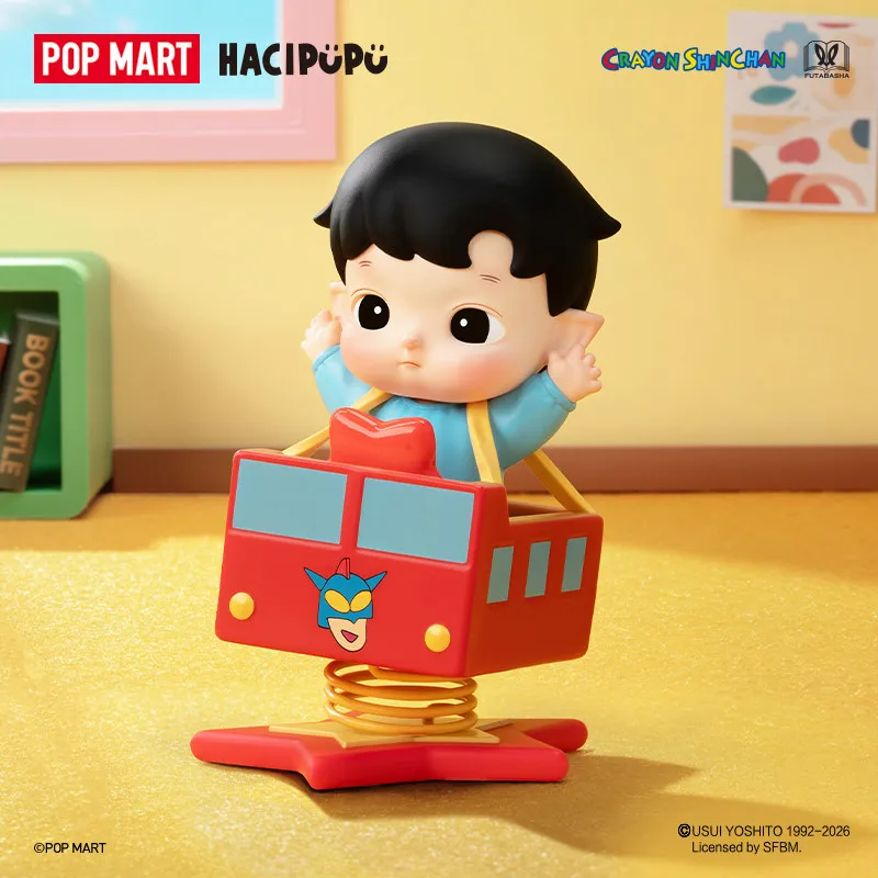 POPMART HACIPUPU CRAYON SHINCHAN One Day In Kasukabe Series Blind Box Toys Mystery Box Mistery Caixa Action Figure Surprise Cute