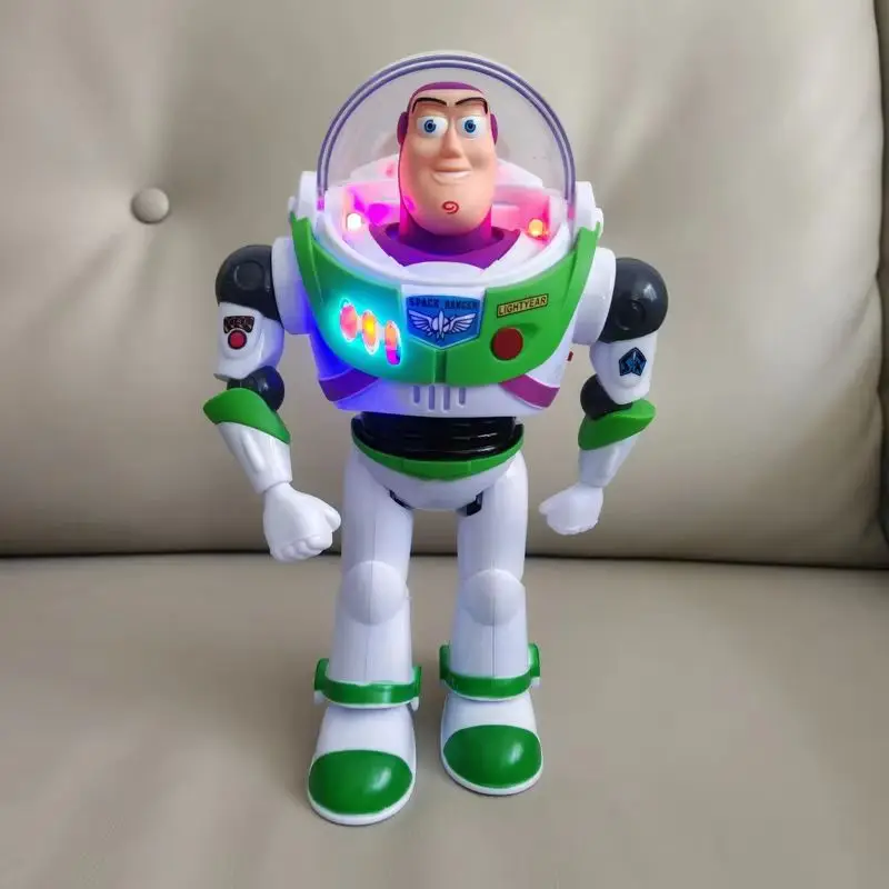 ديزني توي ستوري Buzzlightyear الكرتون نموذج لجسم اللعب بيكسار الكهربائية المشي ضوء روبوت دمية عمل دمية هدايا أعياد ميلاد للأطفال #4