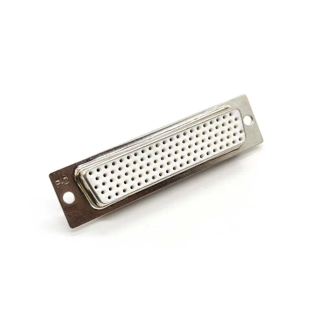 D-sub 104Pin Solder Type Female Connector Machine Pins Straight with Metal Shell
