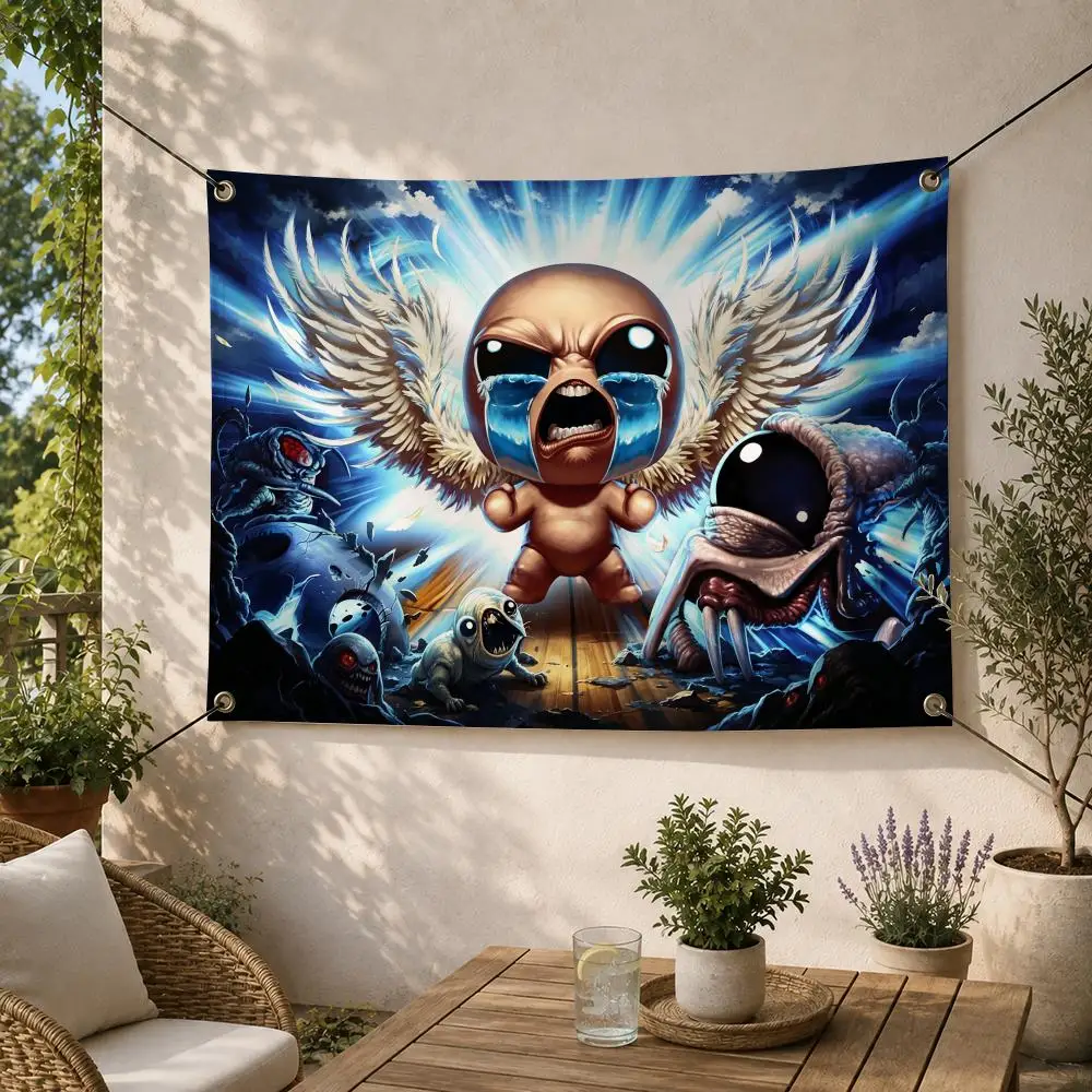 Game Dark B-Binding of Isaac Flags Decorative Flag Banner for Outdoor Garden Yard Camping Party Home Wall Hanging Decor