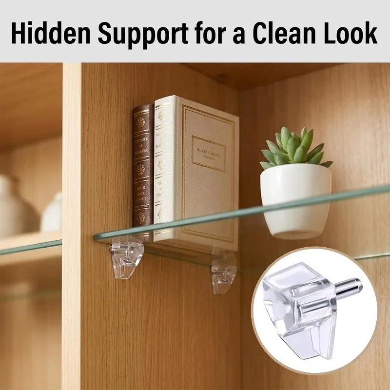 5mm 20pcs Shelf Support Pegs Plastic Laminate Support Studs Cabinet Wardrobe Shelf Holder Pins Glass Plate Furniture Bracket Peg