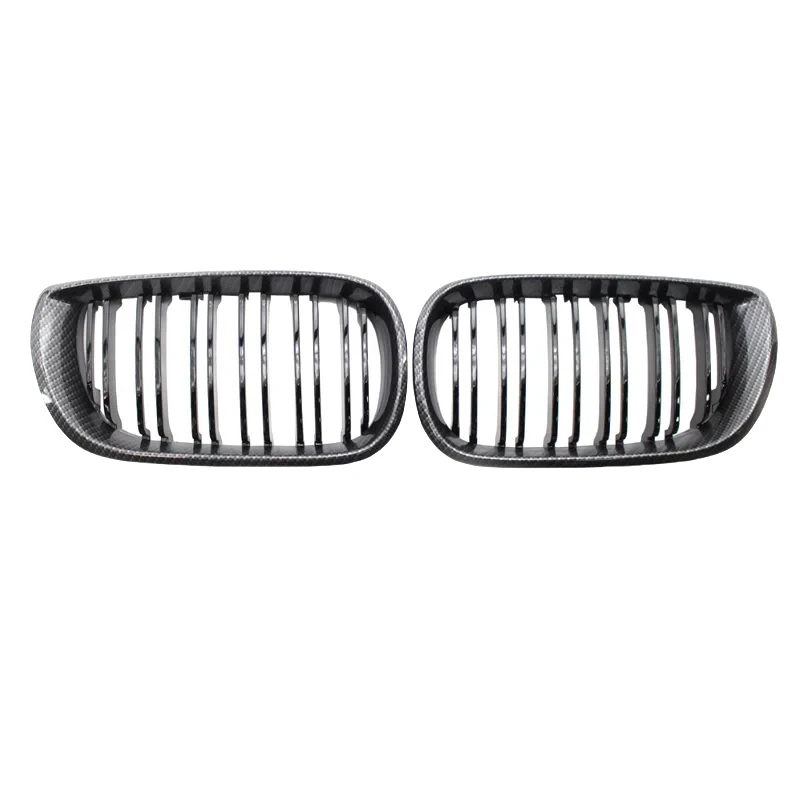 

Автомобильная двойная передняя решетка из углеродного волокна, черная для BMW E46 Sedan 320i 325Xi 330Xi 2003 2004 2005