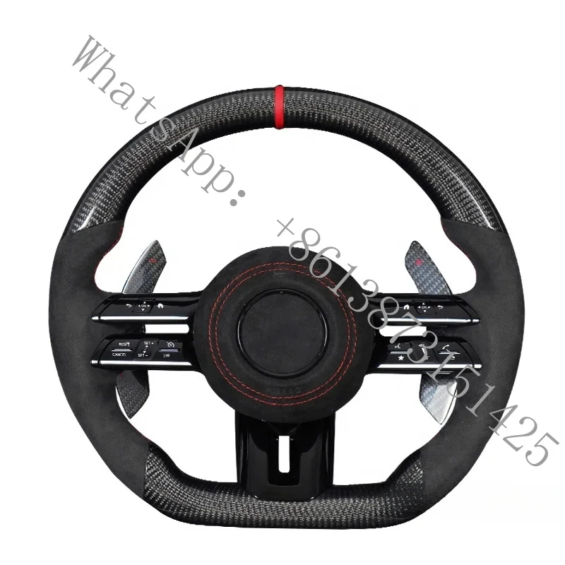 

Подходит для C217, W211, W212, W221, W222, S63, C63, GLA45, C43, SLC, W204, W205, CLA, GLA 45 класса, руль из карбона.