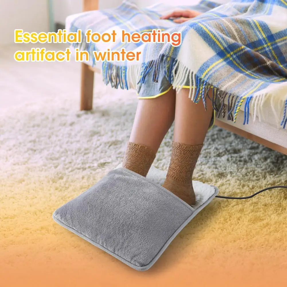 Winter Electric Foot Heating Pad USB Charging Soft Household Warming Sleeping Warmer Improve Foot Mat Heater Washable Plush A5Z8