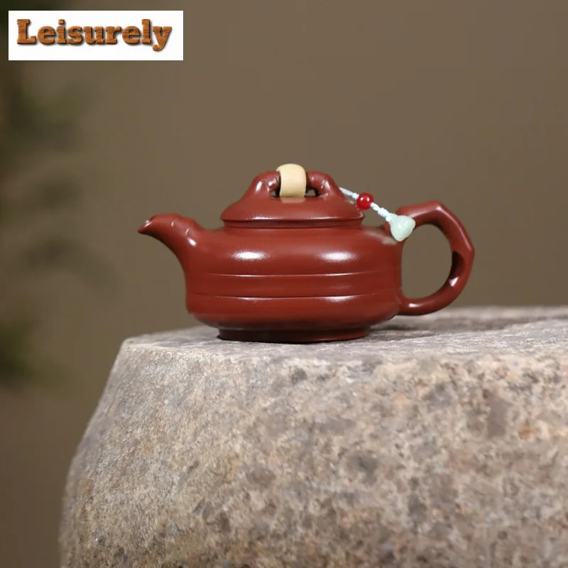 

260ml Retro Yixing Purple Clay Teapots Handmade Pot Raw Ore Dahongpao Mud Kettle Chinese Zisha Tea Set Craft Supplies Collection