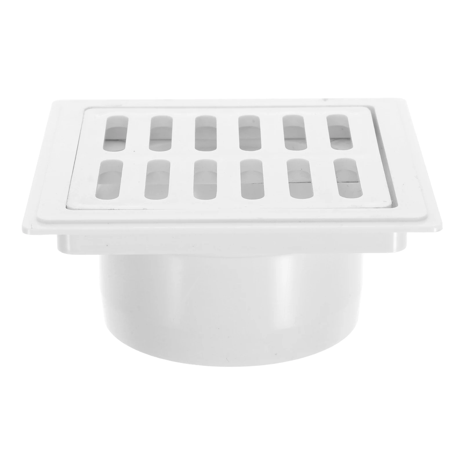 

Square Floor Drain Insert PVC Reduced Efficient Drainage Bathroom Floor Drain Cover Replacement