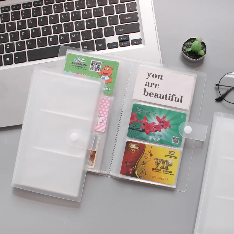 120 Grids Storage Booklet Simple Large-Capacity Waterproof Photo Storage Book High Quality PP Material