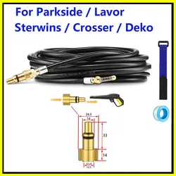 2~40M 3800psi Sewer Drain Water Cleaning Hose Pipe Cleaner High Pressure Water Hose With Nozzle For Lavor parkside Briggs Vax