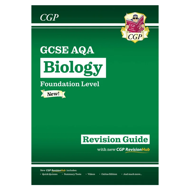 GCSE Biology AQA Revision Guide  Foundation Includes Online Edition Videos  Quizzes CGP TEAM 9781789083248