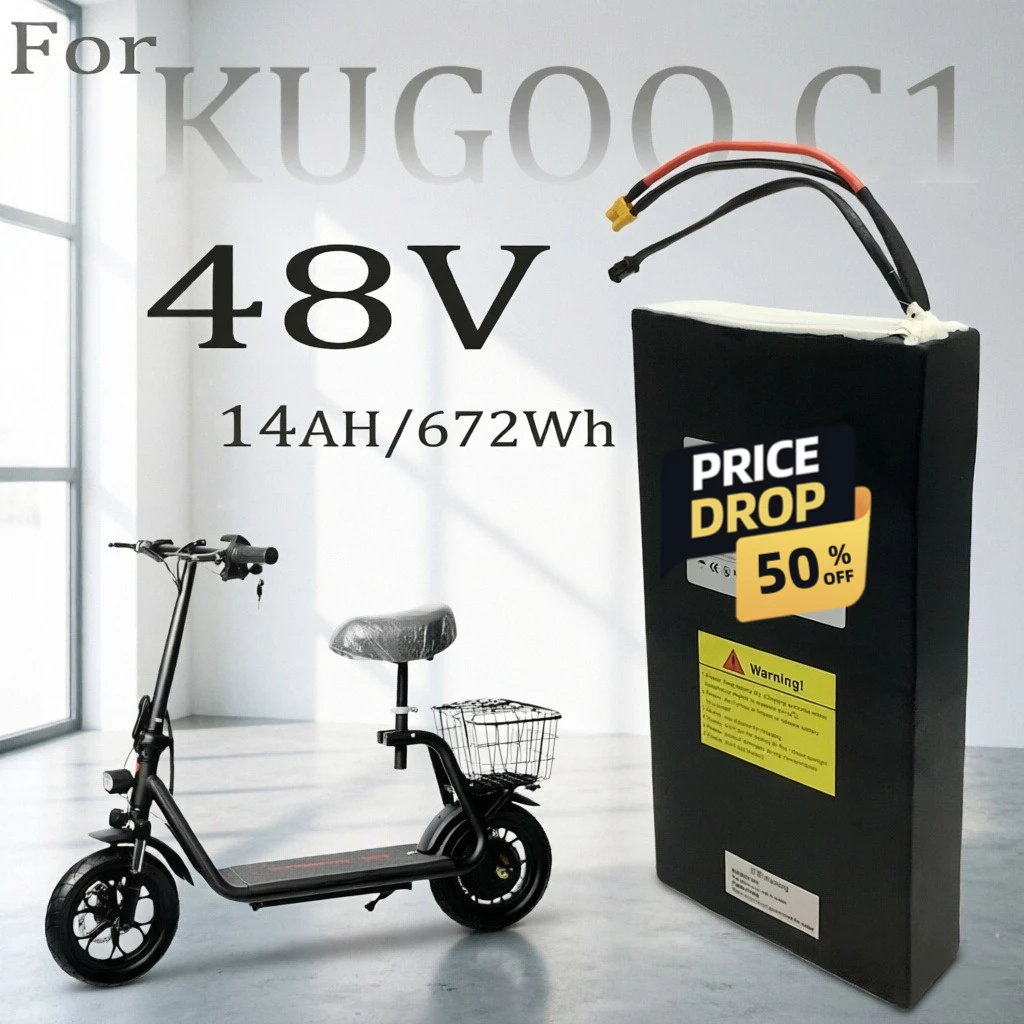 For Kugoo C1 13S4P 48V 14AH  High performance new battery high-power Electric Bicycle/Bicycle/672Wh New Li-ion battery pack
