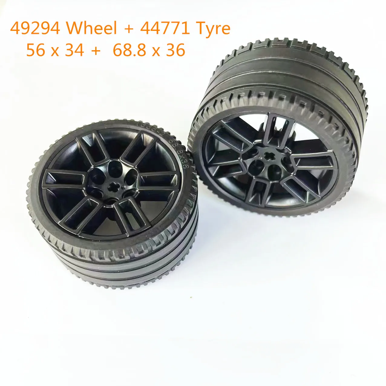 Buildings Blocks 44771 Tire 68.8mm x 36mm ZR Brick Collections Bulk Modular GBC High-Tech Tyre MOC Set
