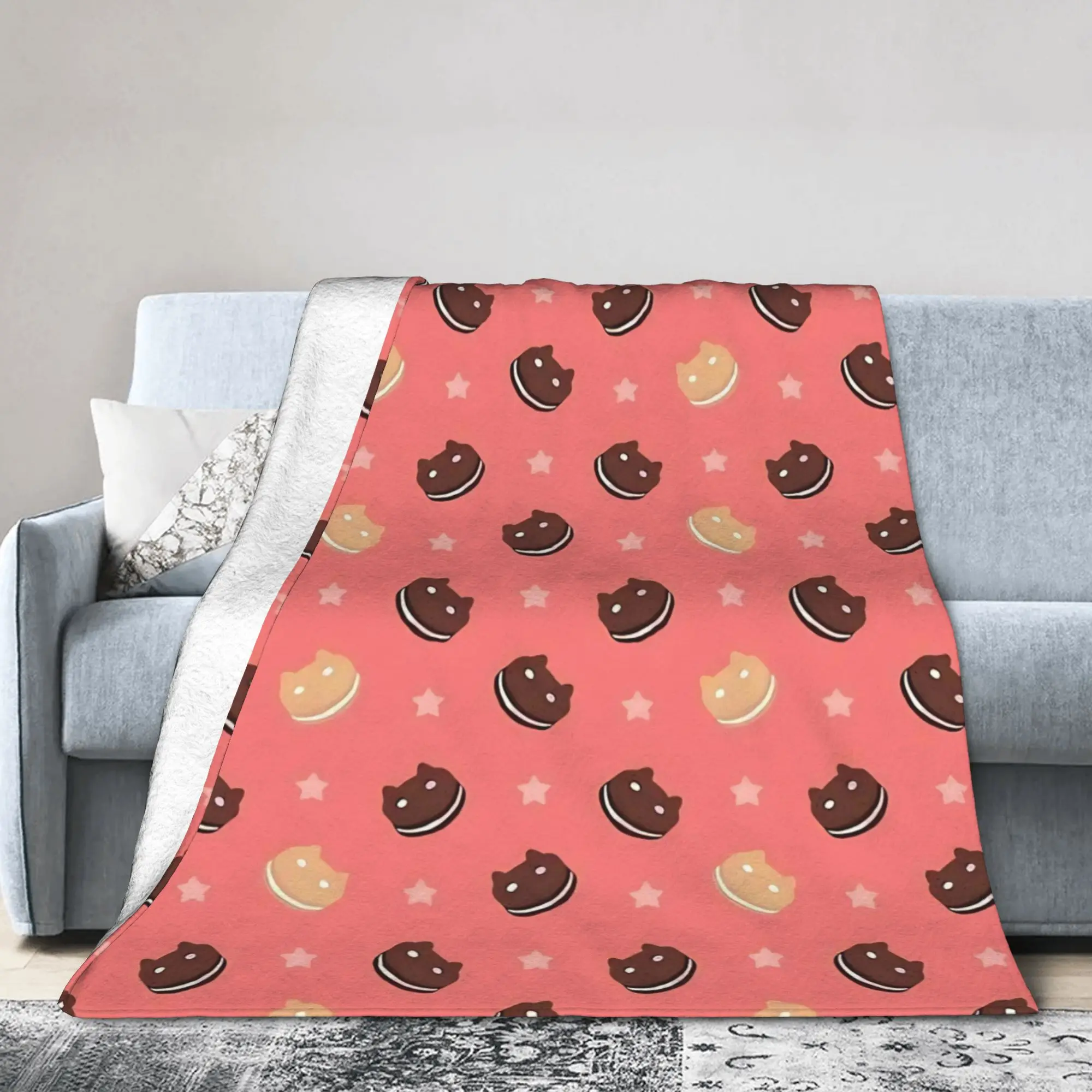 Cookie Cat Blanket Steven Universe Flannel Awesome Soft Throw Blankets for Bedding Lounge Spring Autumn,
