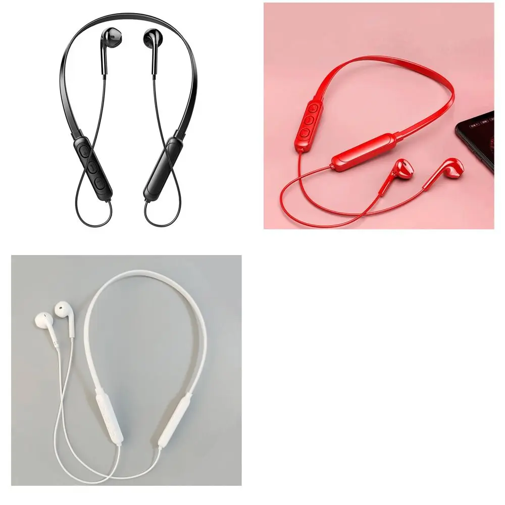 Earphone Olahraga Tali Leher Earphone Bluetooth 5.0 Bilateral dengan Mikrofon Headset Bluetooth Headphone Bluetooth Earphone Bluetooth