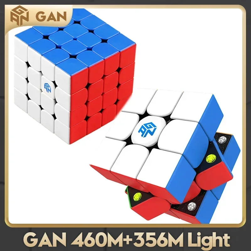 

Gan 356 м 3x3 3 460 м 4x4 в сборе Магнитный магический неокуб без наклеек скоростной куб пазл детский подарок взрослые развивающие игрушки