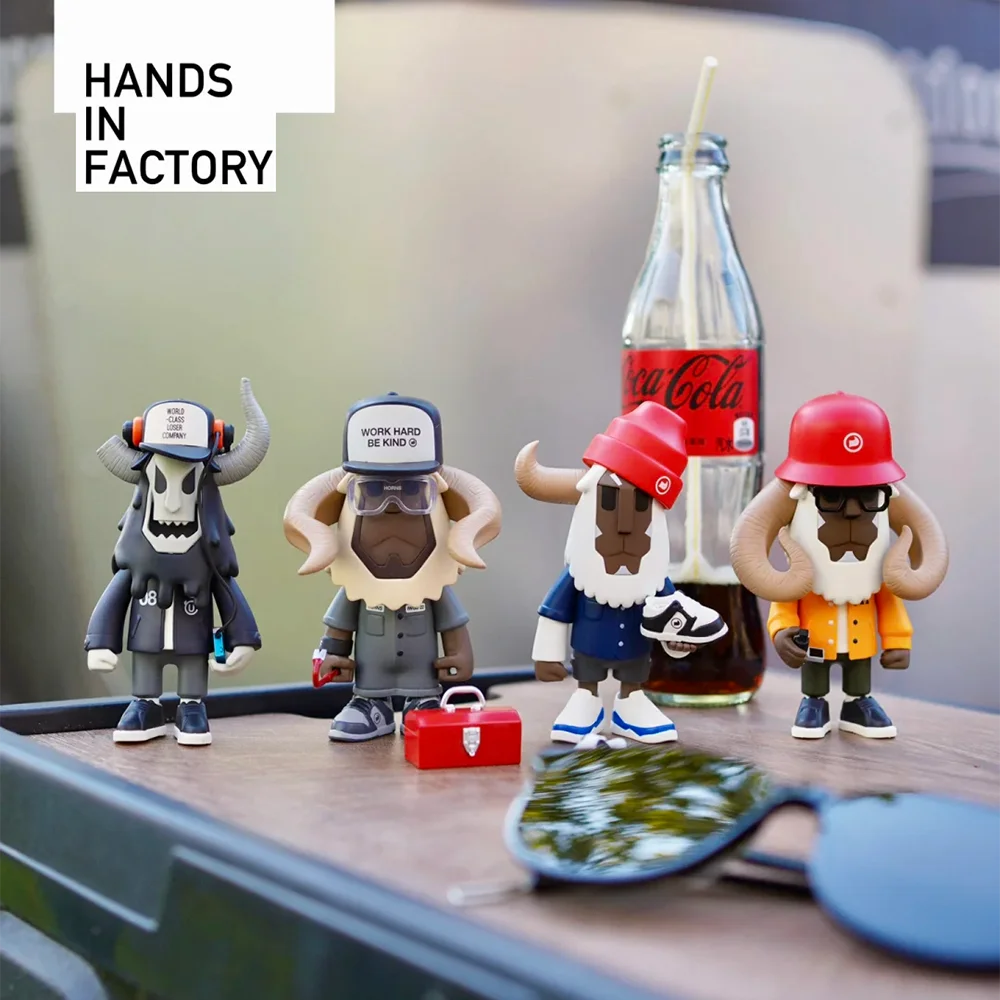 Hands In Factory Street Times Series Blind Box Fashion Trendy Action Figures Mystery Box Toys Collectible Model Decoration Gift