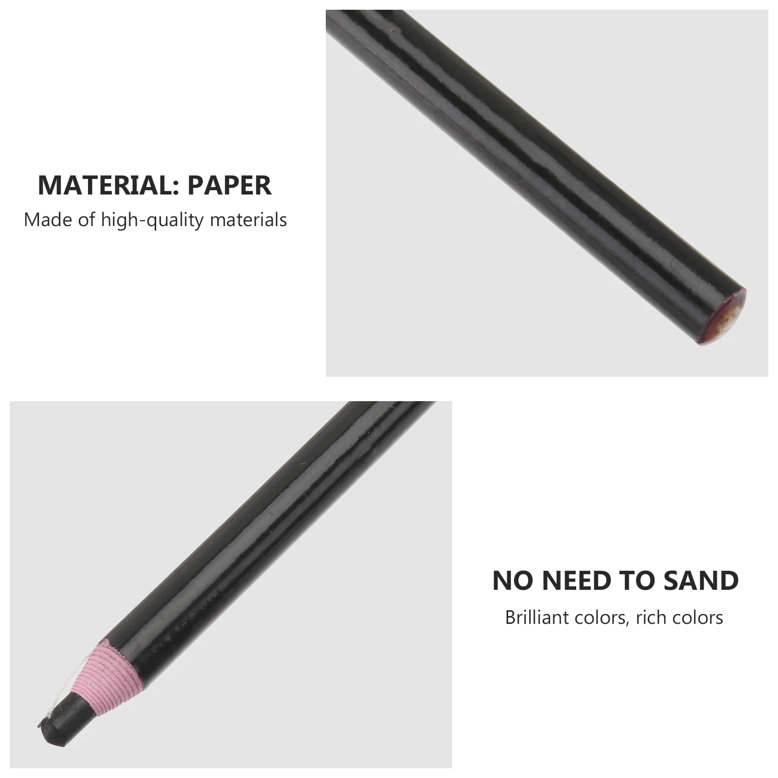 12 قطعة قلم تحديد قابل للتقشير قلم شحم أسود للسيراميك والزجاج القماش الحرفية لتقوم بها بنفسك لوازم الفن الصينية الصناعية #4