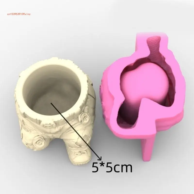 Doniczki Silikonowe formy Spodnie kształcie wazonu Świecznik Obsadka do pióra Dekoracje formy