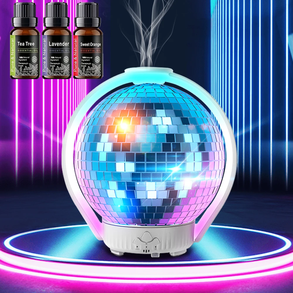 

Aromatherapy Humidifier with 7 LED Lights Laser Ball Essential Oil Diffuser for Home, Bedroom, Office
