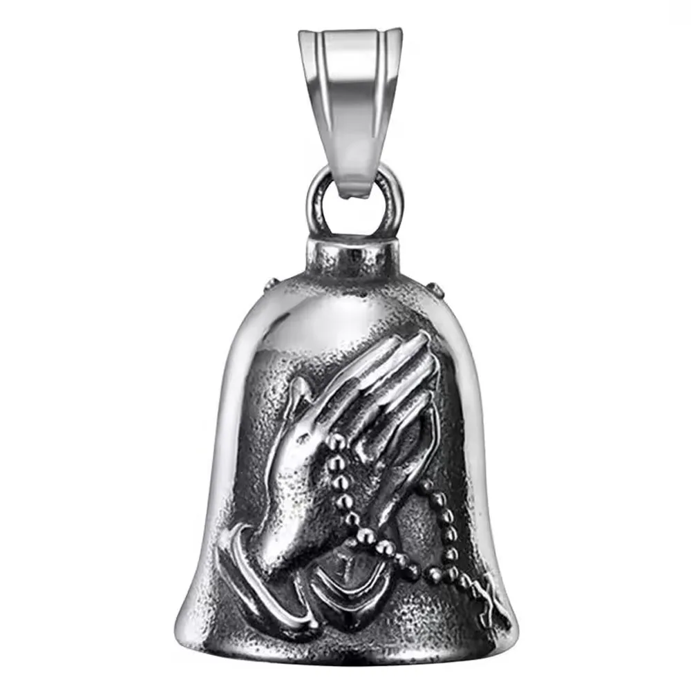 Motorcycle lucky bell key chain, prayer hand bell for good luck, lucky riding bell, 3D motorcycle bell, motorcycle rider, motorc
