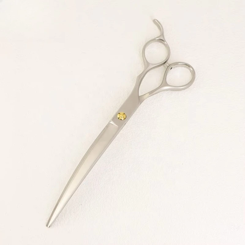 High Quality 7.5 Inch Curved Pet Grooming Scissors Professional Japanese Stainless Steel Dog Hair Cutting Shears