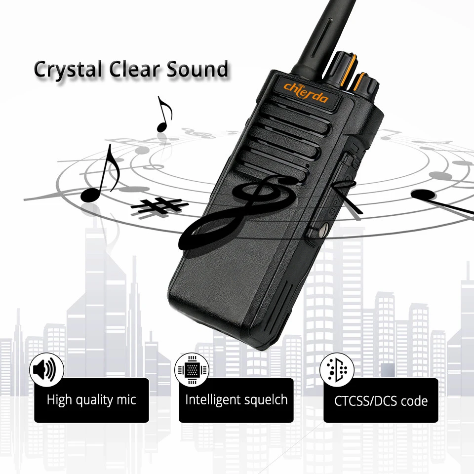 Walkie Talkie ChierdaCD-A8 10W Radio Receiver Long Range Two-Way Radio Station for Factory Farm Warehouse 10KM Ham radio