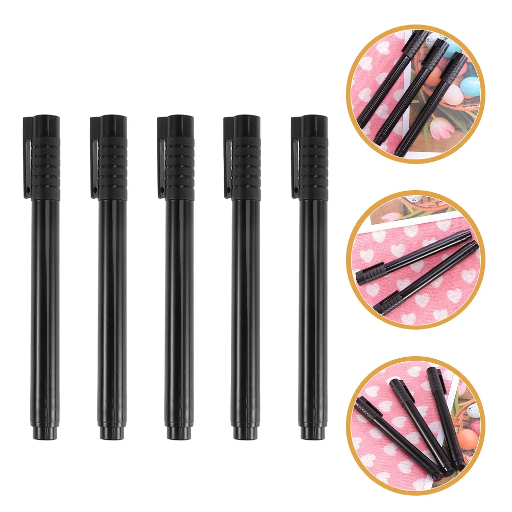 5 قطع من قلم النقود المزيف، حبر مائي، سهل الاستخدام، وضع علامات دقيقة لمطاعم متاجر البيع بالتجزئة #1